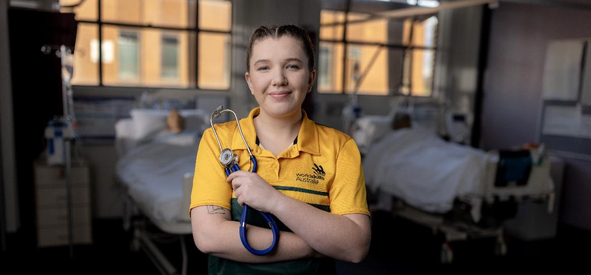 TAFE NSW Nursing star Neave O'Reilly going for gold at WorldSkills